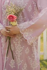 NPSSE3083 Schiffli Embroidered Lawn Suit - Stitched 3Pc