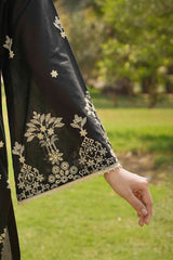 NPSSE3086 Schiffli Embroidered Lawn Suit - Stitched 3Pc