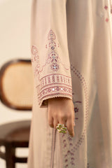 Stitched 3Pc - Peach Embroidered - NPWPDE3022