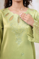 Stitched 3Pc - Cotton Satin - NPSCS3143