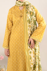 NUSLW3106 Printed Lawn Suit - Unstitched 3Pc