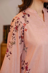 Npslr116 Printed Raw Silk Lawn - Stitched 1Pc