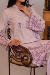Npslr2101 Printed Raw Silk Lawn - Stitched 2Pc