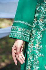 NUSLCE3155 Embroidered Cambric Suit - Unstitched 3Pc