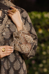 NPSA3075 Printed Embroidered Suit - Stitched 3Pc