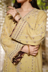 SUN STONE - Peach Embroidered (3Pcs) - 3206