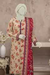 NUSL3210 Printed Lawn Suit - 3Pc