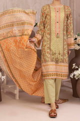 NUSL3201 Printed Lawn Suit - Unstitched 3Pc