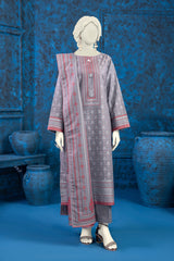 NPWJ3019 - Khaddar Jacquard Suit - Stitched 3 Pc