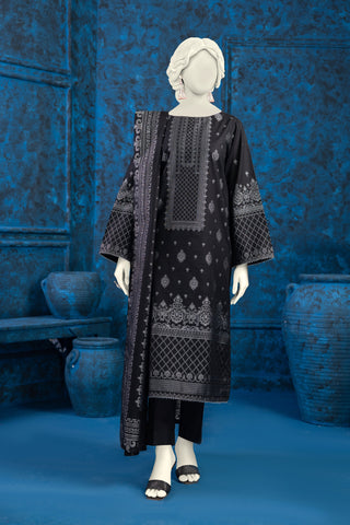 NUW3039 - Festive Jacquard Khaddar Suit 3Pc