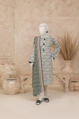 NUS3110 Digital Printed Lawn Suit - 3Pc