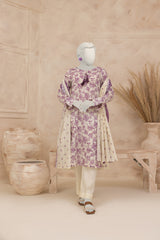 NUS3114 Digital Printed Lawn Suit - 3Pc