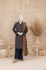 NUS3117 Digital Printed Lawn Suit - 3Pc