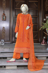 Saffron - Chiffon Luxury RTW 3Pc - NPS3034