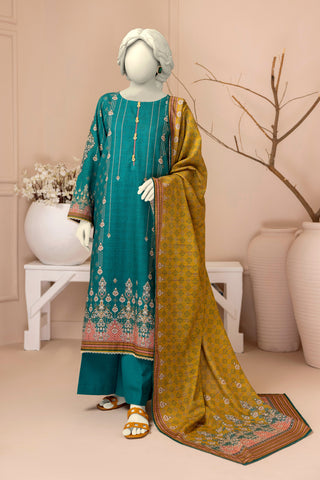 NUW3018 Digital Printed Festive Khaddar Suit - 3 Piece