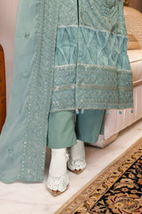 Marine - Chiffon Luxury RTW 3Pc - NPS3042