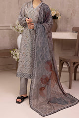 NUSL3204 Printed Lawn Suit - Unstitched 3Pc