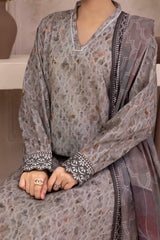 NUSL3204 Printed Lawn Suit - Unstitched 3Pc