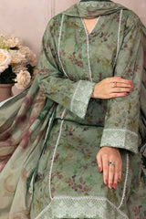 NUSL3203 Printed Lawn Suit - Unstitched 3Pc