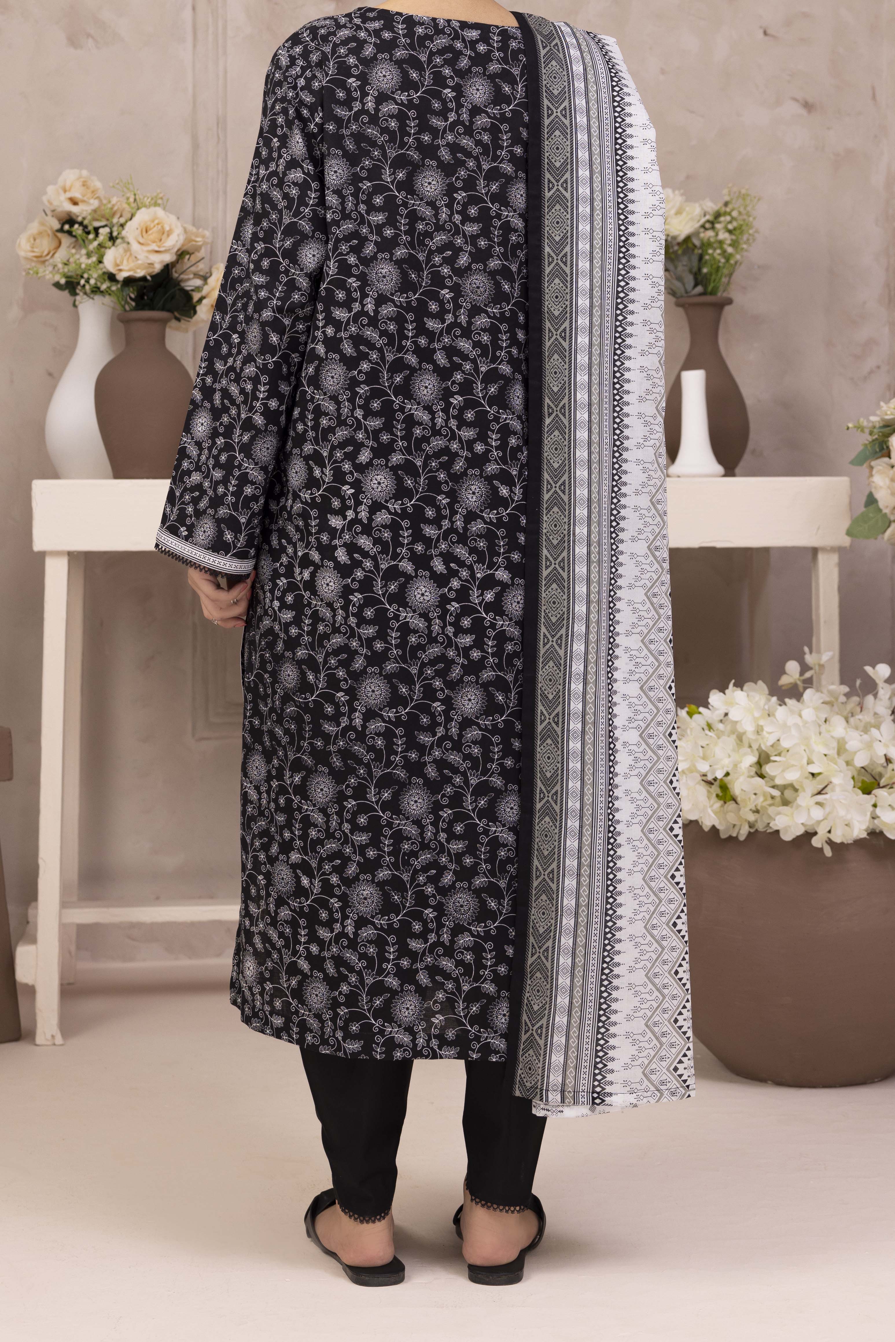 NPSL3105 Digital Printed Lawn Suit - Stitched 3 PC