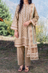 NPWKP3052 - Printed Khaddar (Stitched 3Pc)
