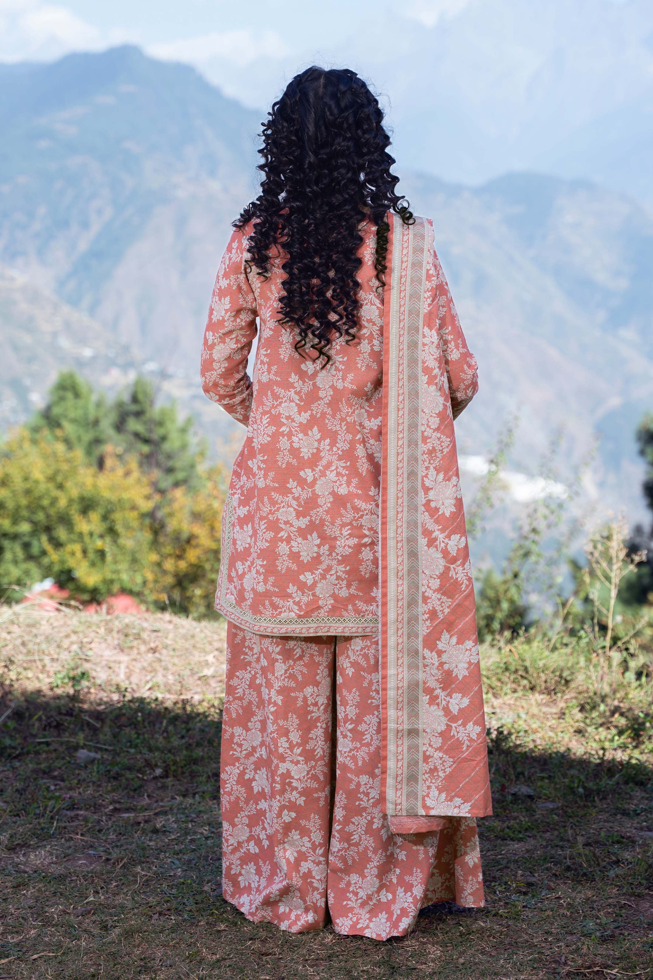 CARNATION - Printed Unstitched Khaddar Suit (3 Piece) 3129