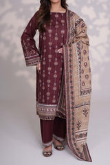RAISIN - Printed Unstitched Khaddar Suit (3 Piece) 3132