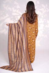 TOPAZ - Printed Unstitched Khaddar Suit (3 Piece) 3167