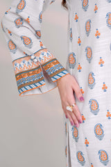 SNOW - Printed Unstitched Khaddar Suit (3 Piece) 3150
