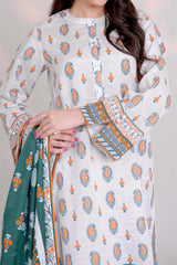 SNOW - Printed Unstitched Khaddar Suit (3 Piece) 3150