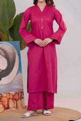 NPSS2098 Dobby Lawn Suit - Stitched 2Pc