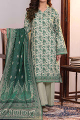 NUSLW3045 Printed Lawn Suit - Unstitched 3Pc
