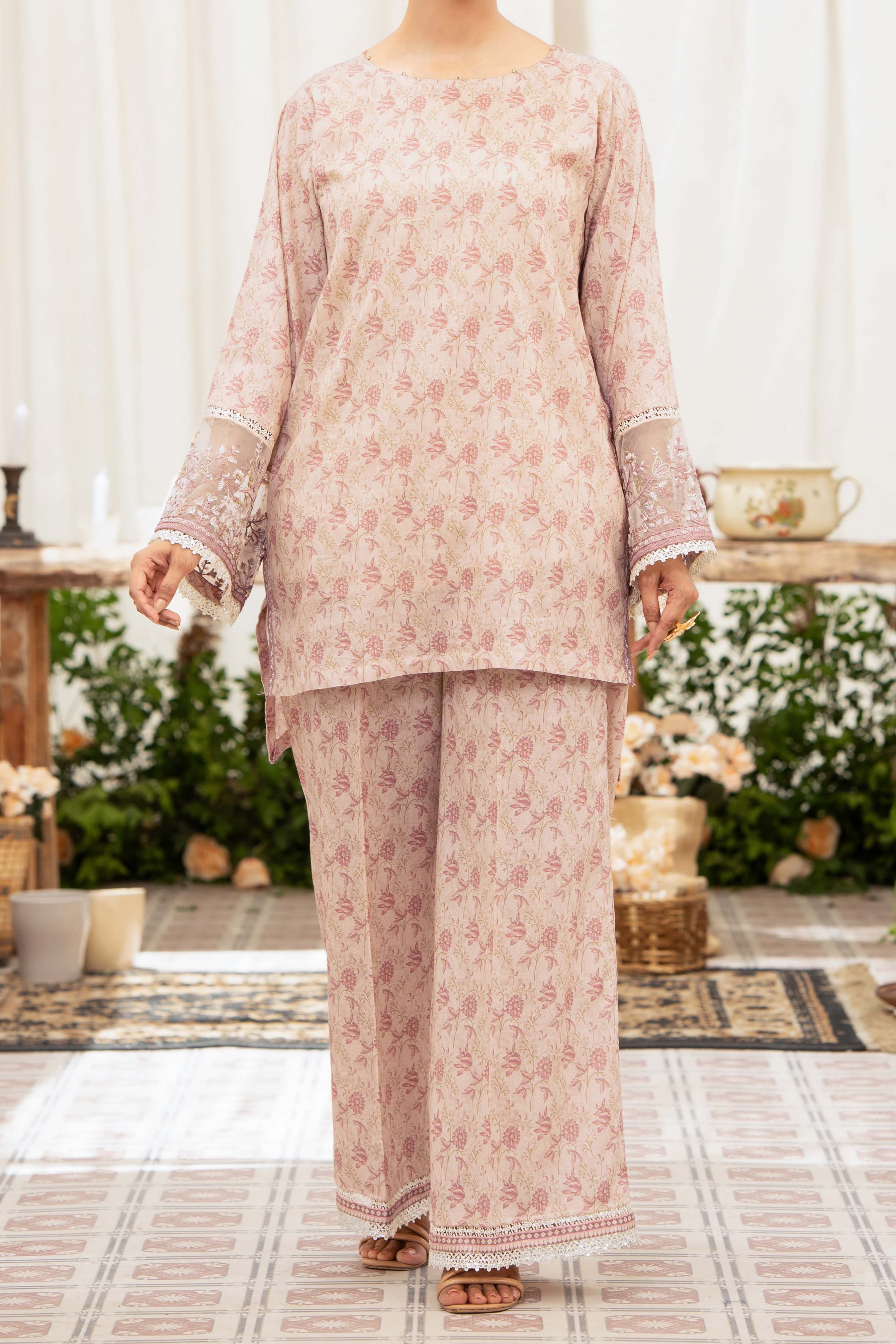 NPSE2089 Embroidered Lawn - Stitched 2 Pc