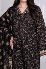 INKY - Printed Unstitched Khaddar Suit (3 Piece) 3163