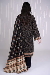 INKY - Printed Unstitched Khaddar Suit (3 Piece) 3163