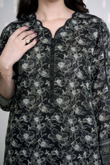 BLACK PEARL - Printed Unstitched Khaddar Suit (3 Piece) 3125