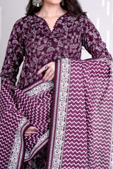AMETHYST - Printed Unstitched Khaddar Suit (3 Piece) 3168