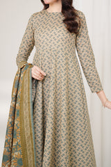 SANDY - Printed Unstitched Khaddar Suit (3 Piece) 3192