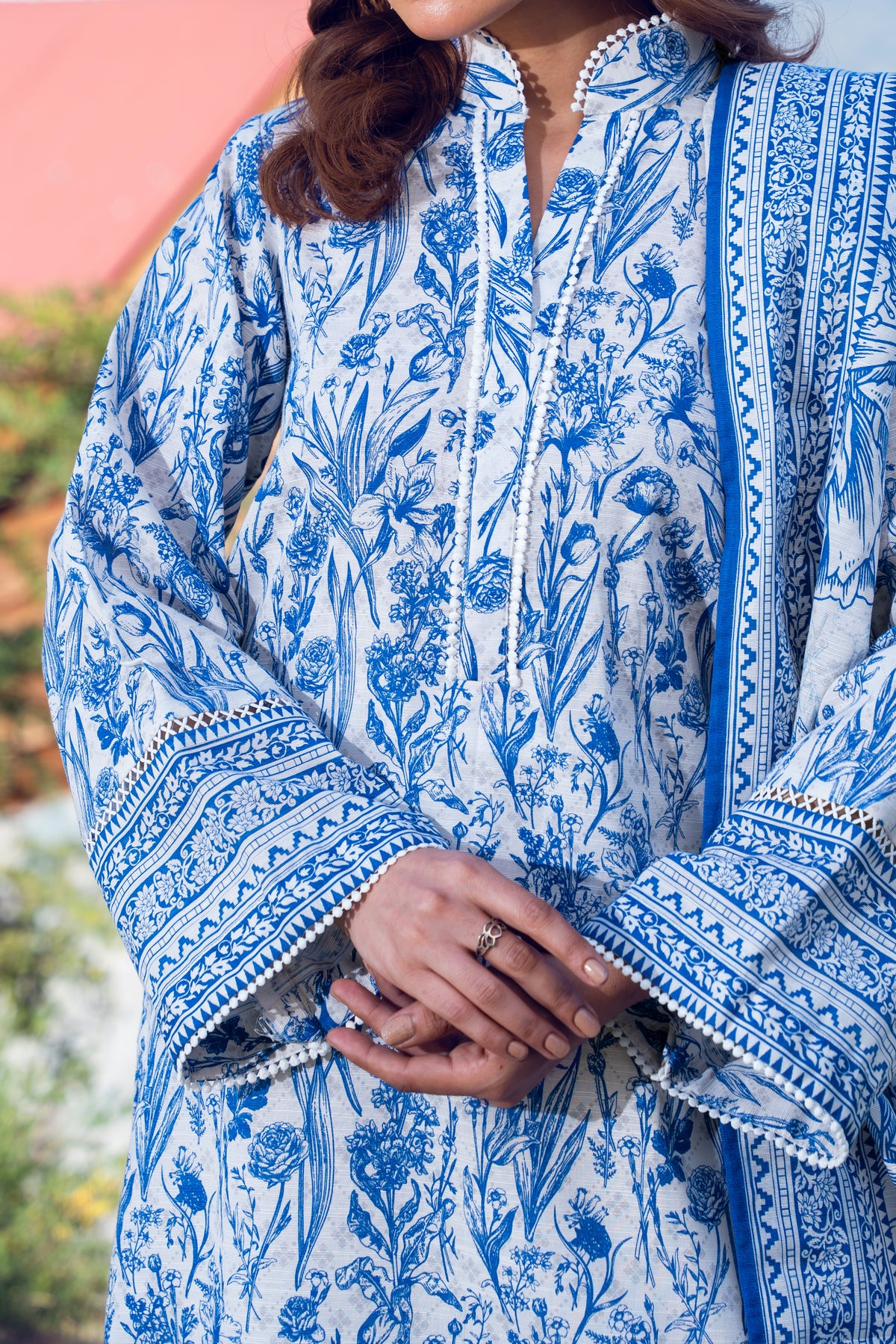 MIST - Printed Unstitched Khaddar Suit (3 Piece) 3128