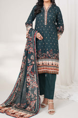 PINE - Printed Unstitched Khaddar Suit (3 Piece) 3180