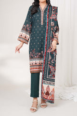 PINE - Printed Unstitched Khaddar Suit (3 Piece) 3180