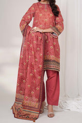 POM - Printed Unstitched Khaddar Suit (3 Piece) 3190