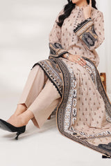 PORCELAIN - Printed Unstitched Khaddar Suit (3 Piece) 3173