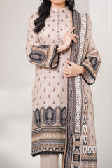 PORCELAIN - Printed Unstitched Khaddar Suit (3 Piece) 3173