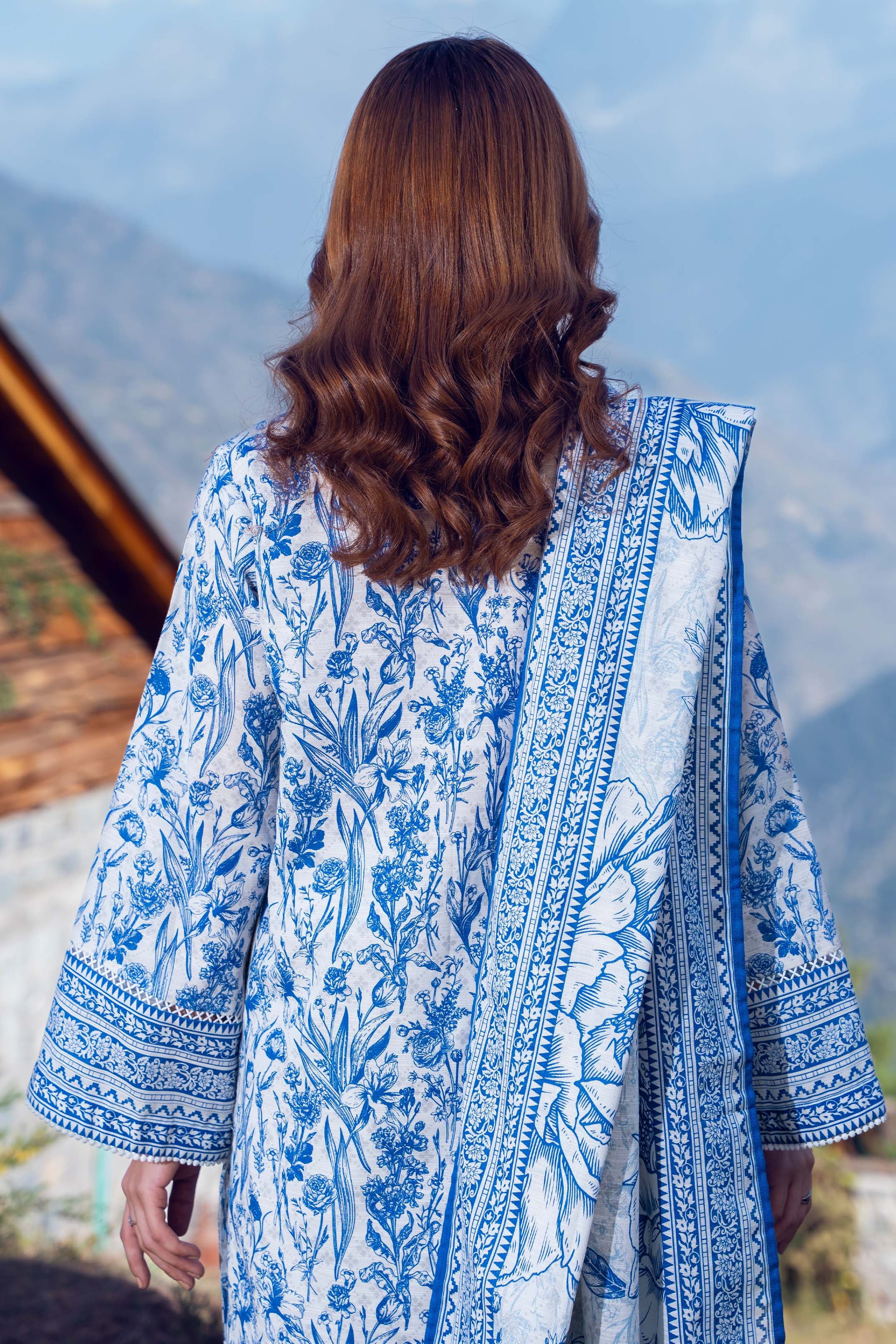 MIST - Printed Unstitched Khaddar Suit (3 Piece) 3128