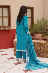 NPSLE3134 Chiness Lawn Suit - Stitched 3Pc