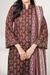 HOT CHOCOLATE - Printed Unstitched Khaddar Suit (3 Piece) 3191