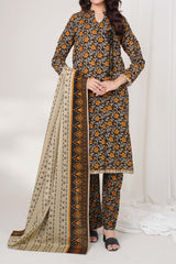 ONYX - Printed Unstitched Khaddar Suit (3 Piece) 3142