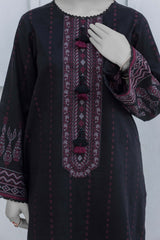 NPWJ3017 - Khaddar Jacquard Suit - Stitched 3 Pc