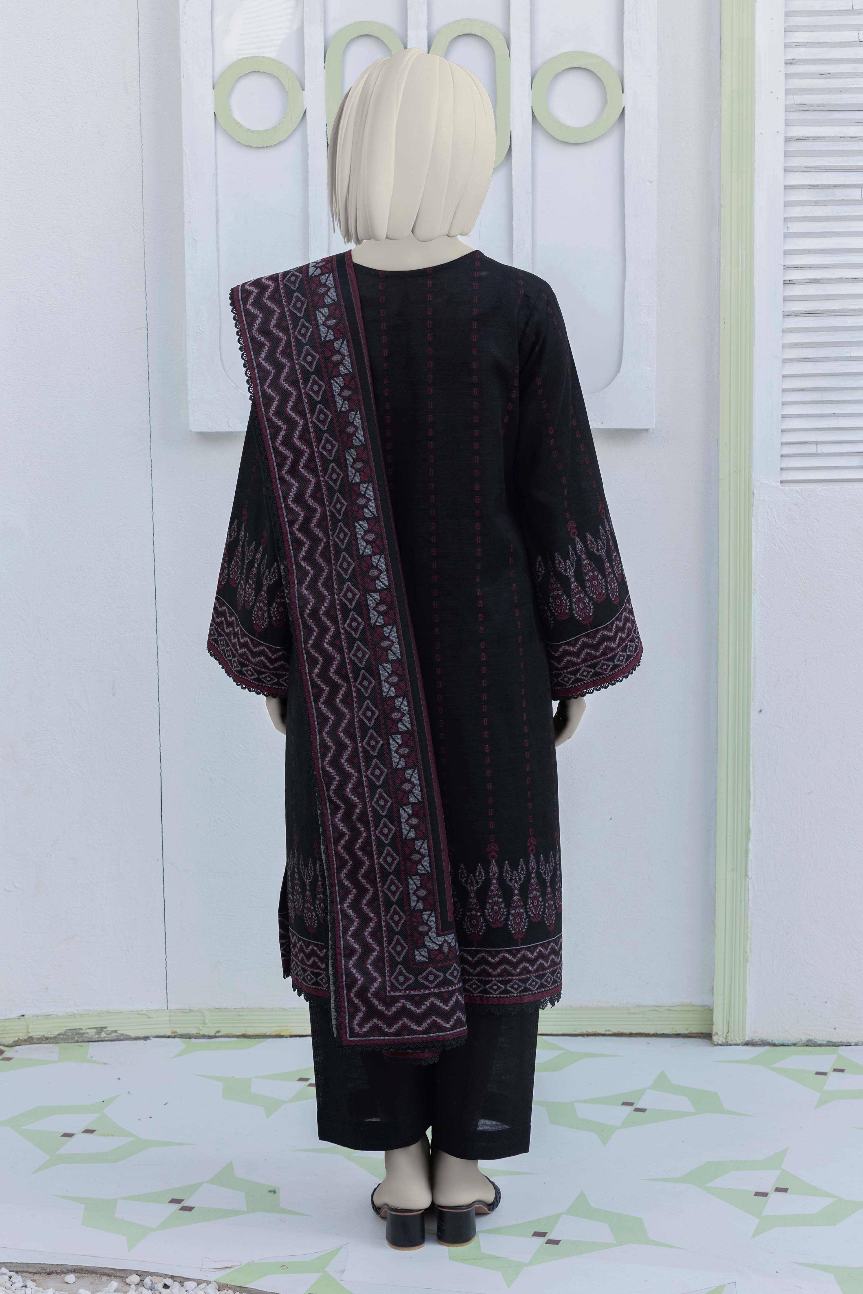 NUWJ3104 Jacquard Khaddar Suit - 3 Piece